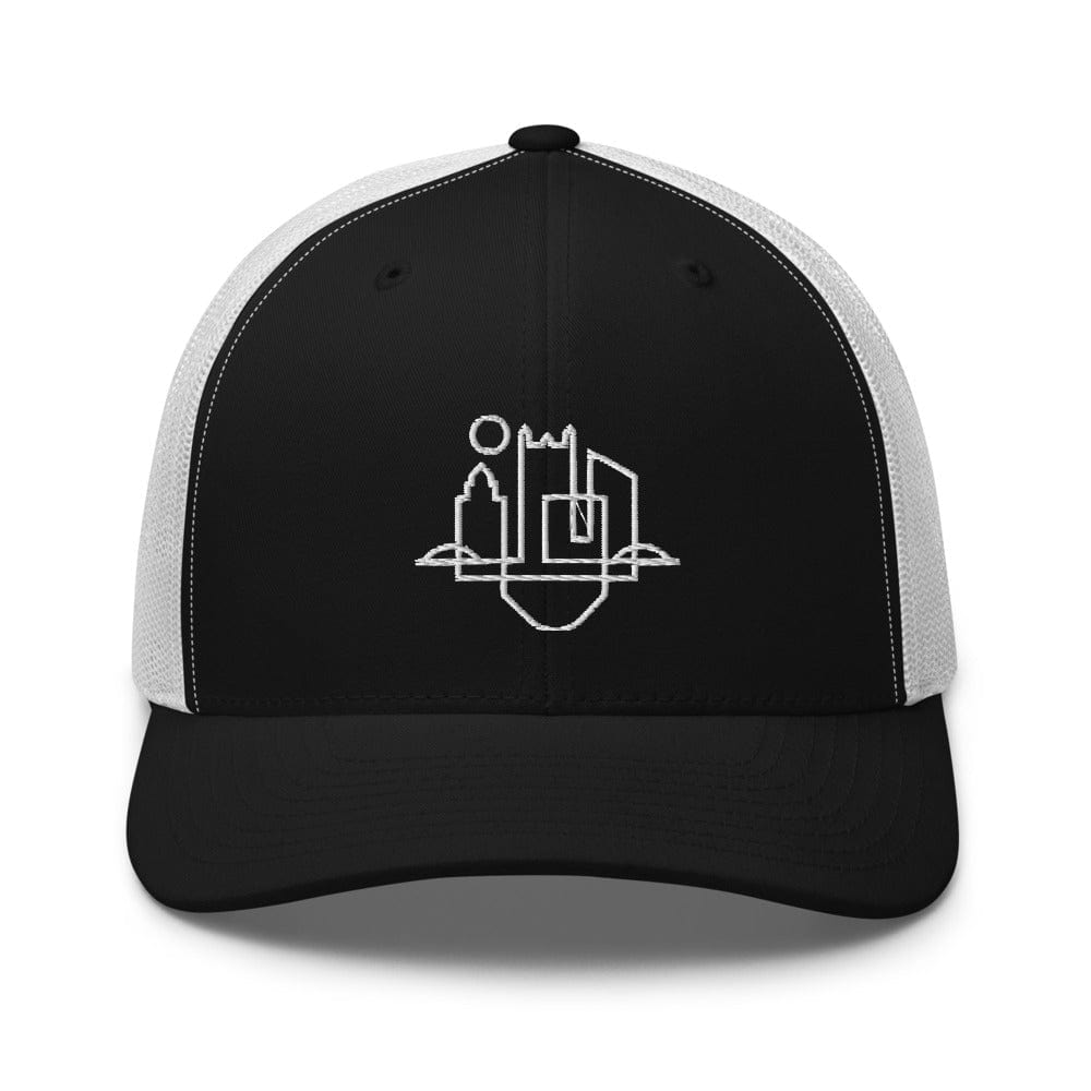 City Shirt Co Pittsburgh Urban Dweller Trucker Hat Black/ White Pittsburgh Urban Dweller Trucker Hat | Quality Local Style | City Shirt Co