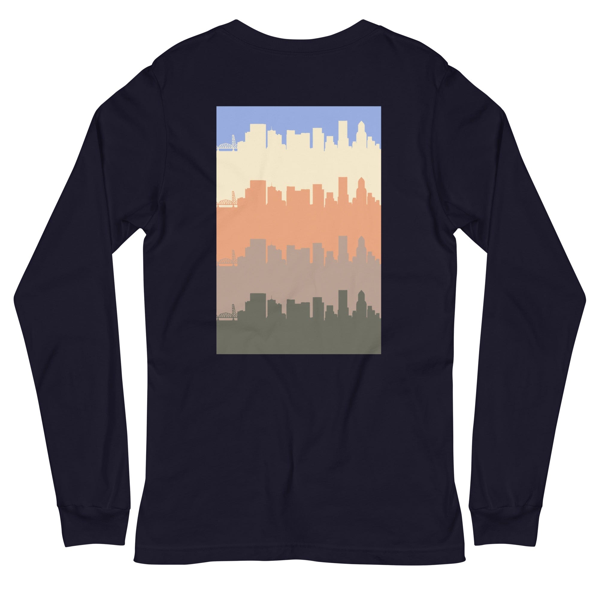 City Shirt Co Portland City Comfort Long Sleeve T-Shirt