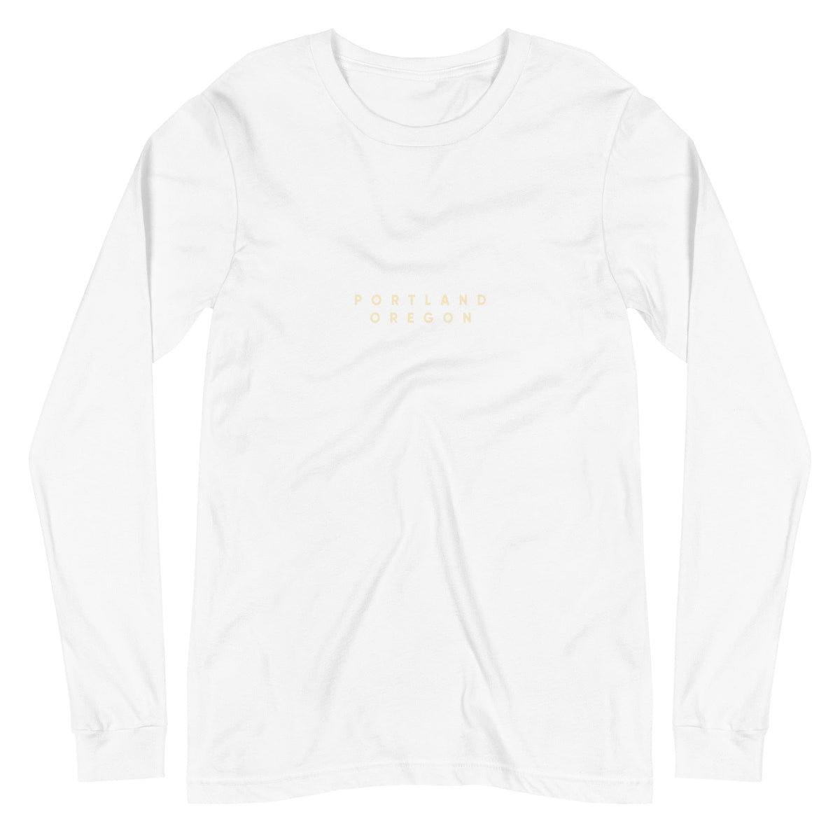 City Shirt Co Portland City Comfort Long Sleeve T-Shirt White / XS