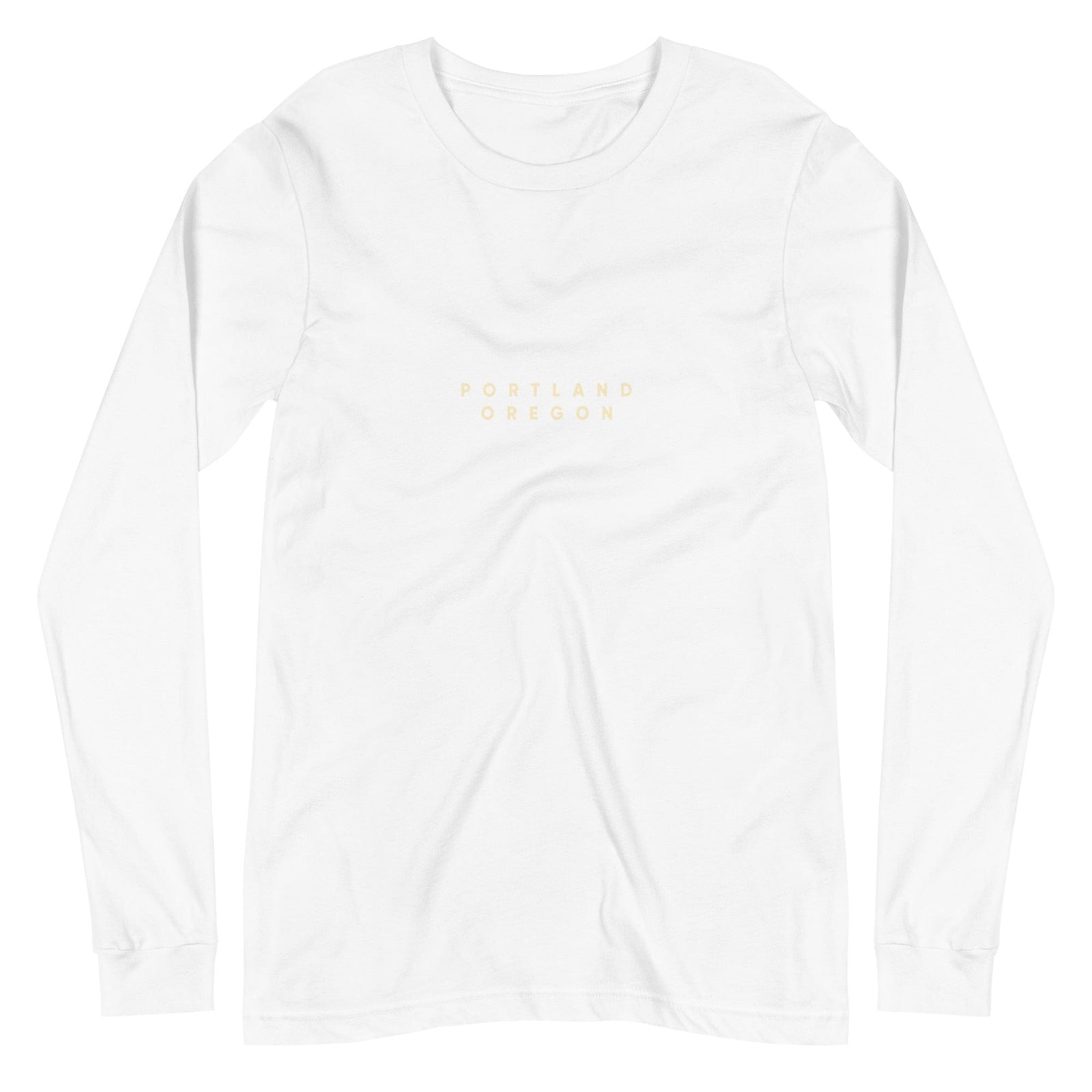 City Shirt Co Portland City Comfort Long Sleeve T-Shirt White / XS