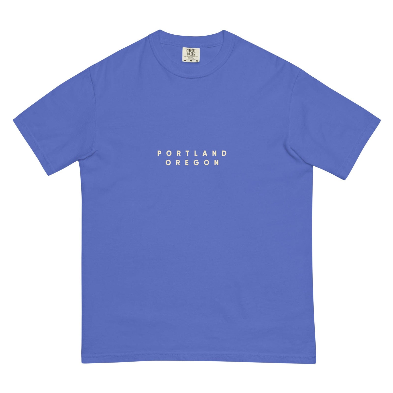 City Shirt Co Portland Comfort Colors T-Shirt Flo Blue / S