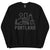 City Shirt Co Portland Crewneck Sweatshirt Black / S