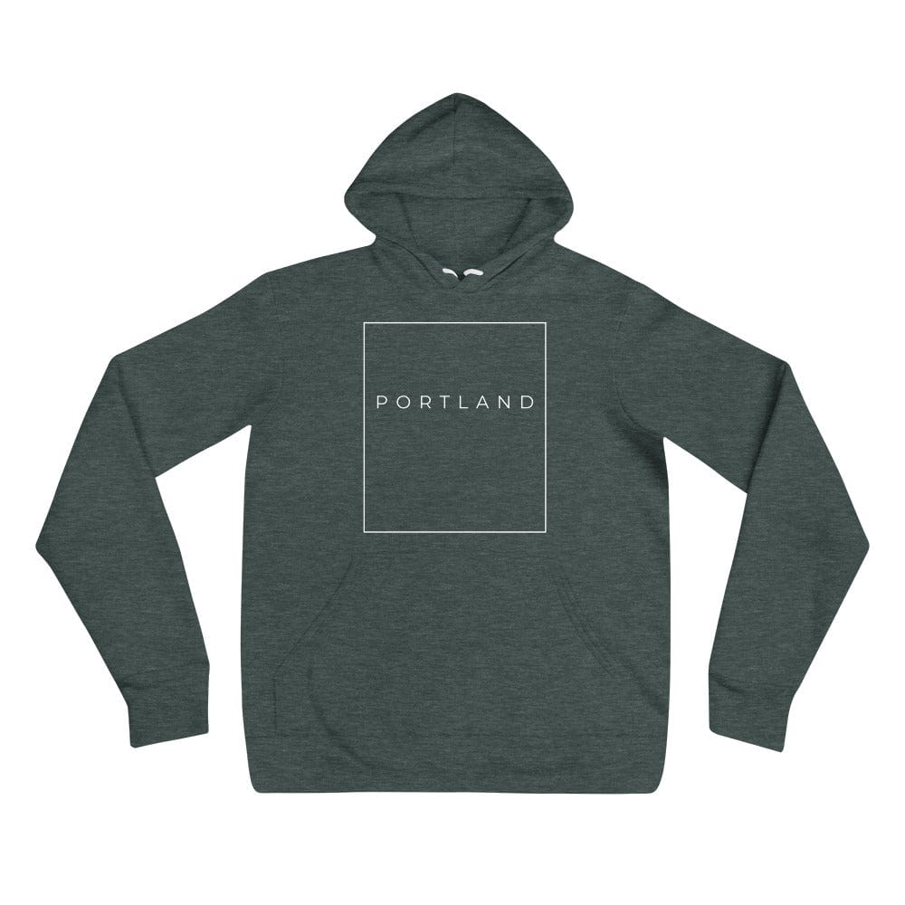 City Shirt Co Portland Essential Hoodie Heather Forest / S