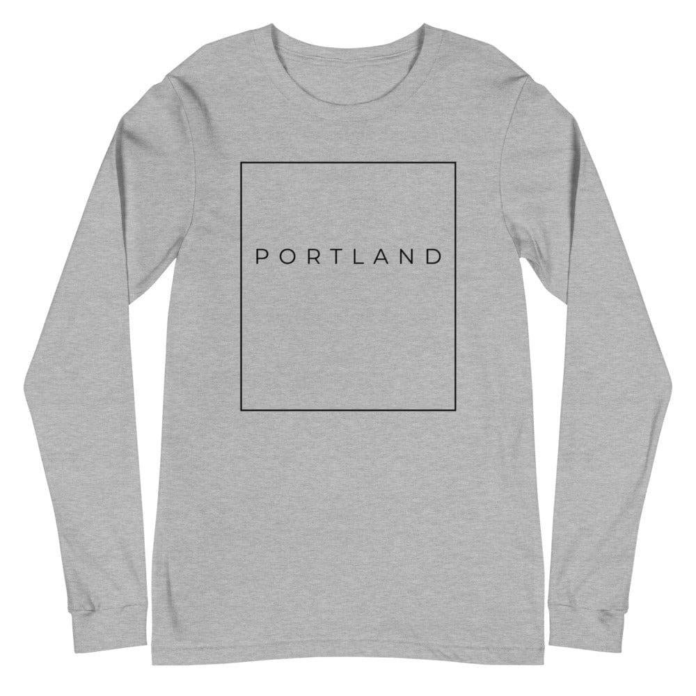 City Shirt Co Portland Essential Long Sleeve T-Shirt Athletic Heather / XS Portland Essential Long Sleeve T-Shirt | City Shirt Co