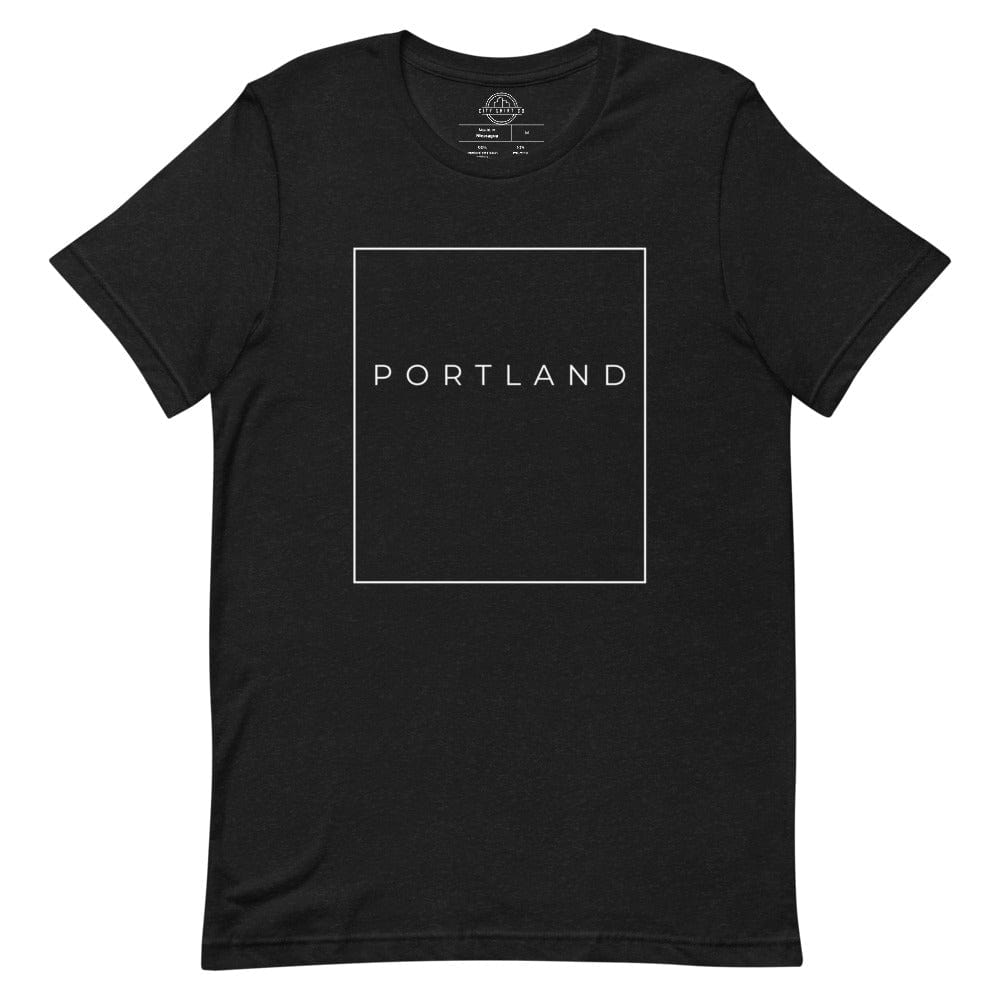 City Shirt Co Portland Essential T-Shirt Black Heather / S