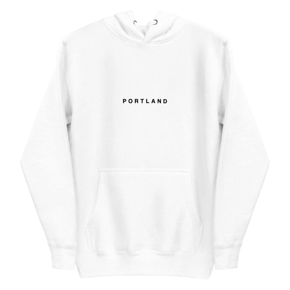 City Shirt Co Portland Hoodie White / S