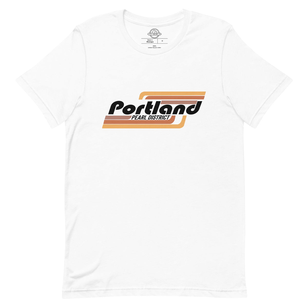 City Shirt Co Portland | Pearl District Neighborhood T Shirt White / XS