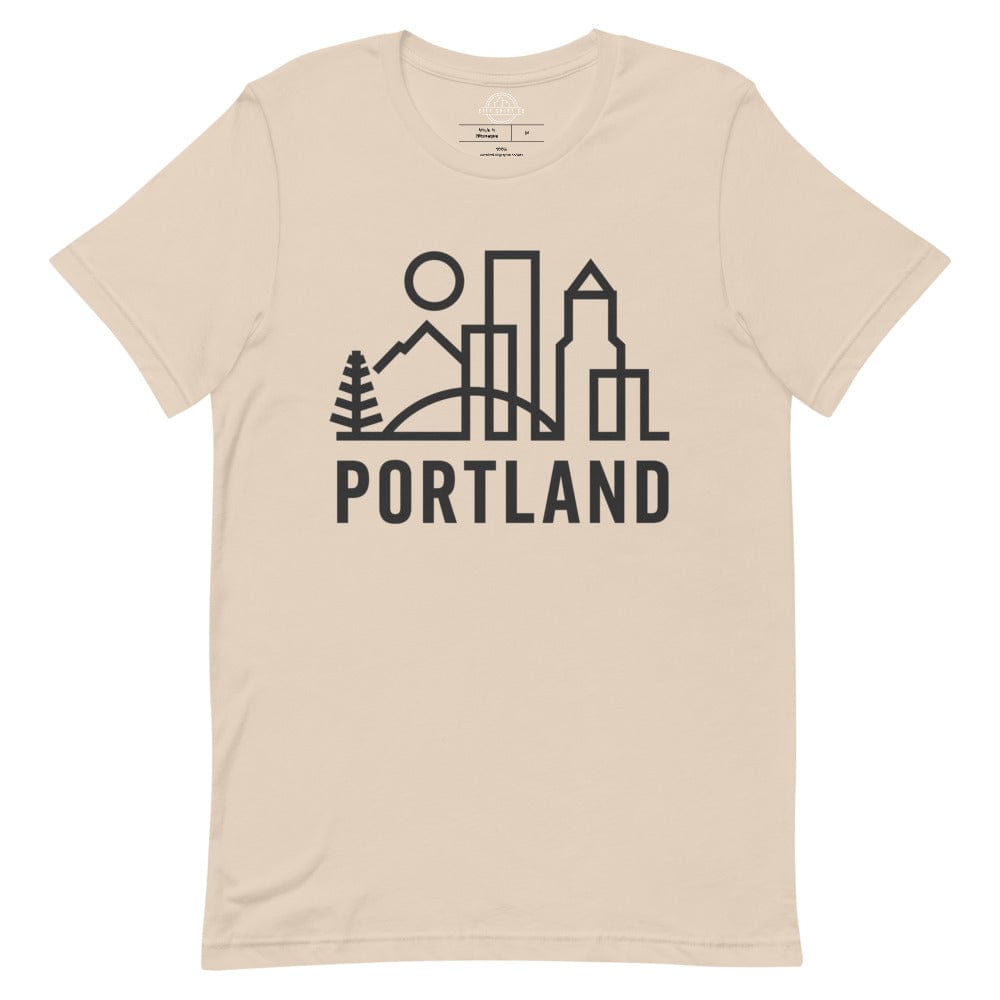 City Shirt Co PORTLAND Urban Dweller Crewneck Tee Soft Cream / S