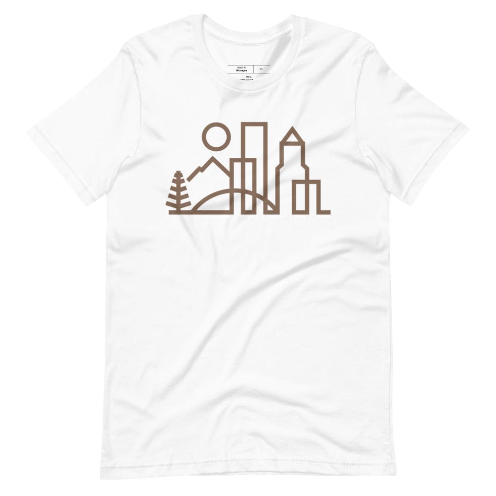 City Shirt Co Portland Urban Dweller T-Shirt White / S