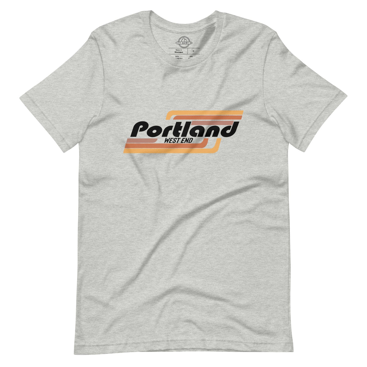 City Shirt Co Portland | West End Neighborhood T Shirt Athletic Heather / XS