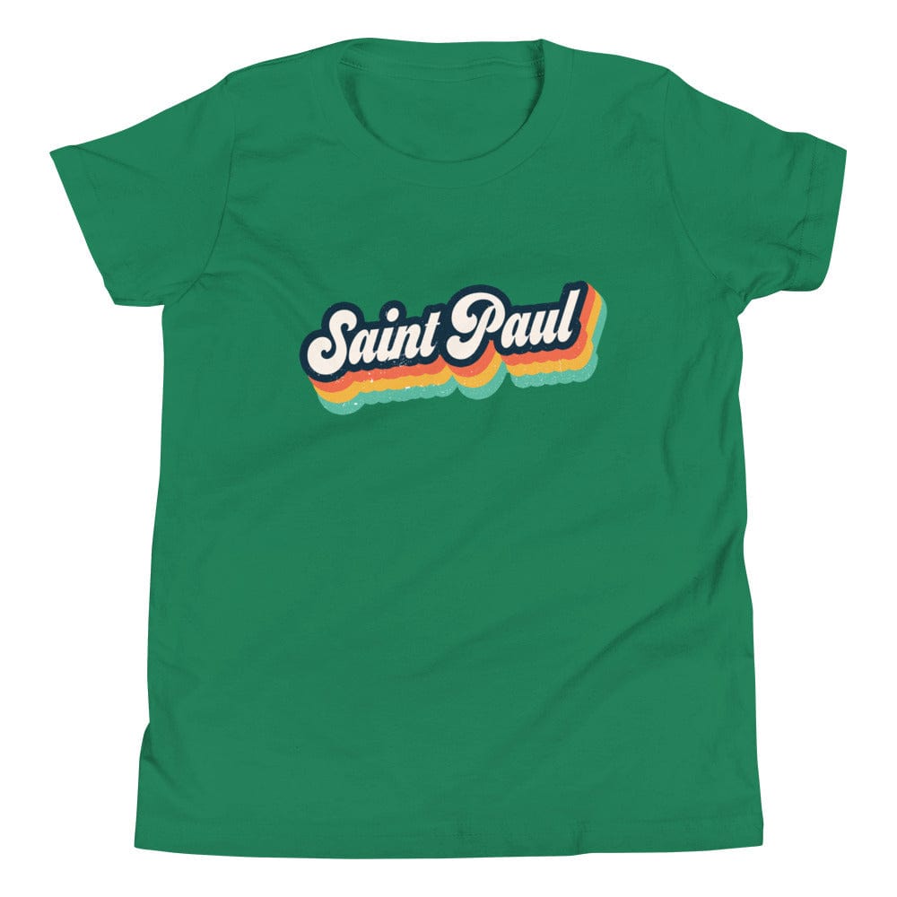 City Shirt Co Retro Saint Paul Youth T-Shirt Kelly / S