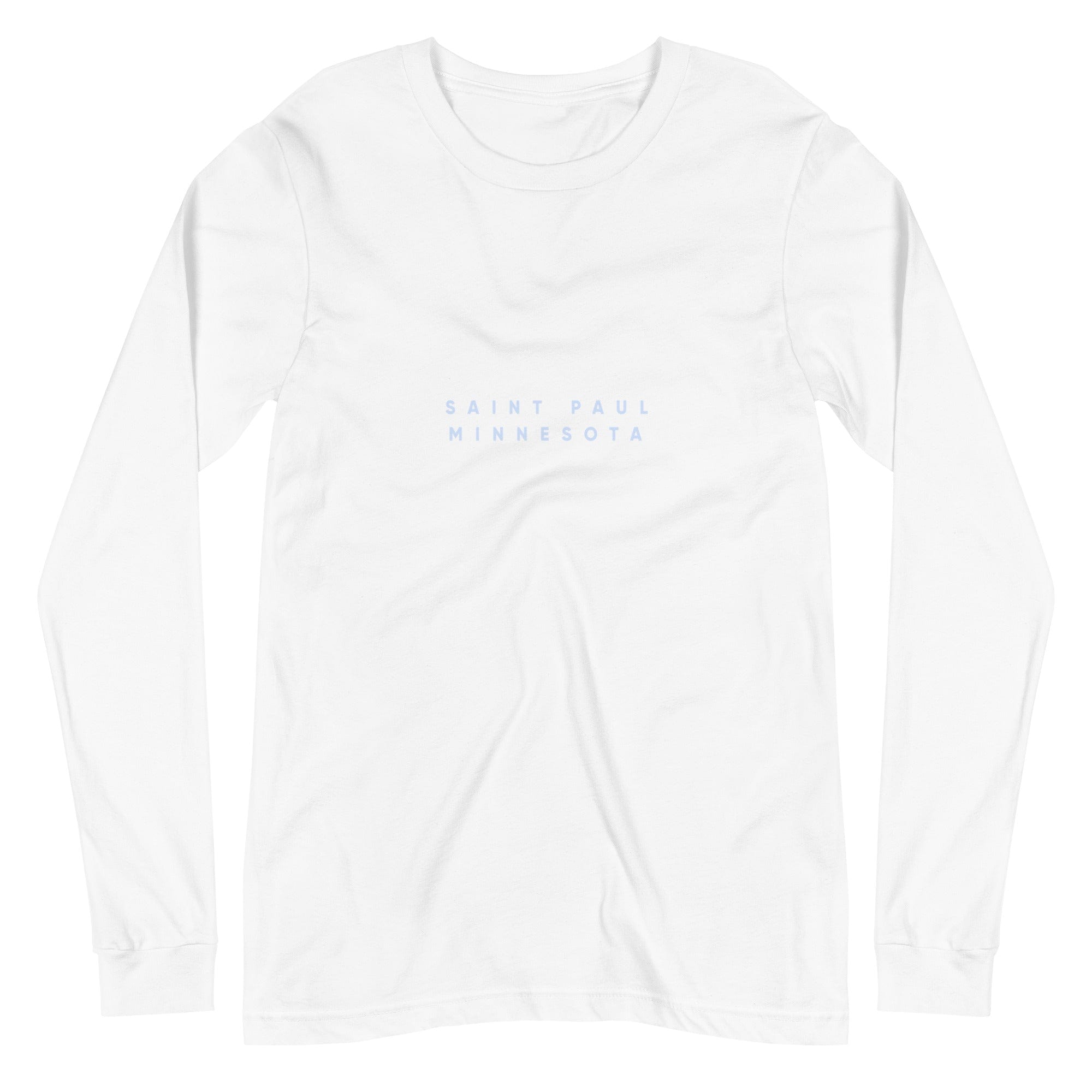 City Shirt Co Saint Paul City Comfort Long Sleeve T-Shirt White / XS