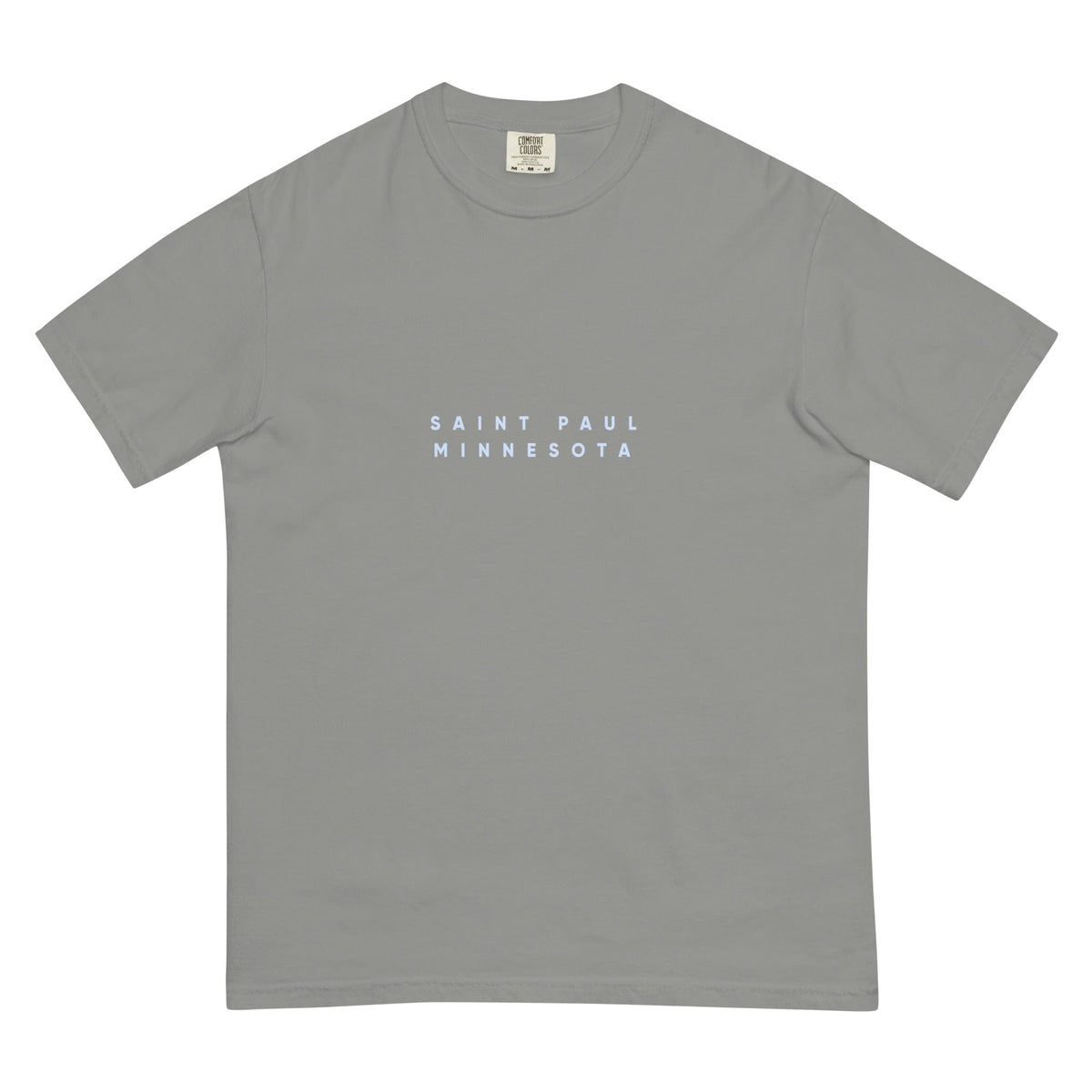 City Shirt Co Saint Paul Comfort Colors T-Shirt Grey / S