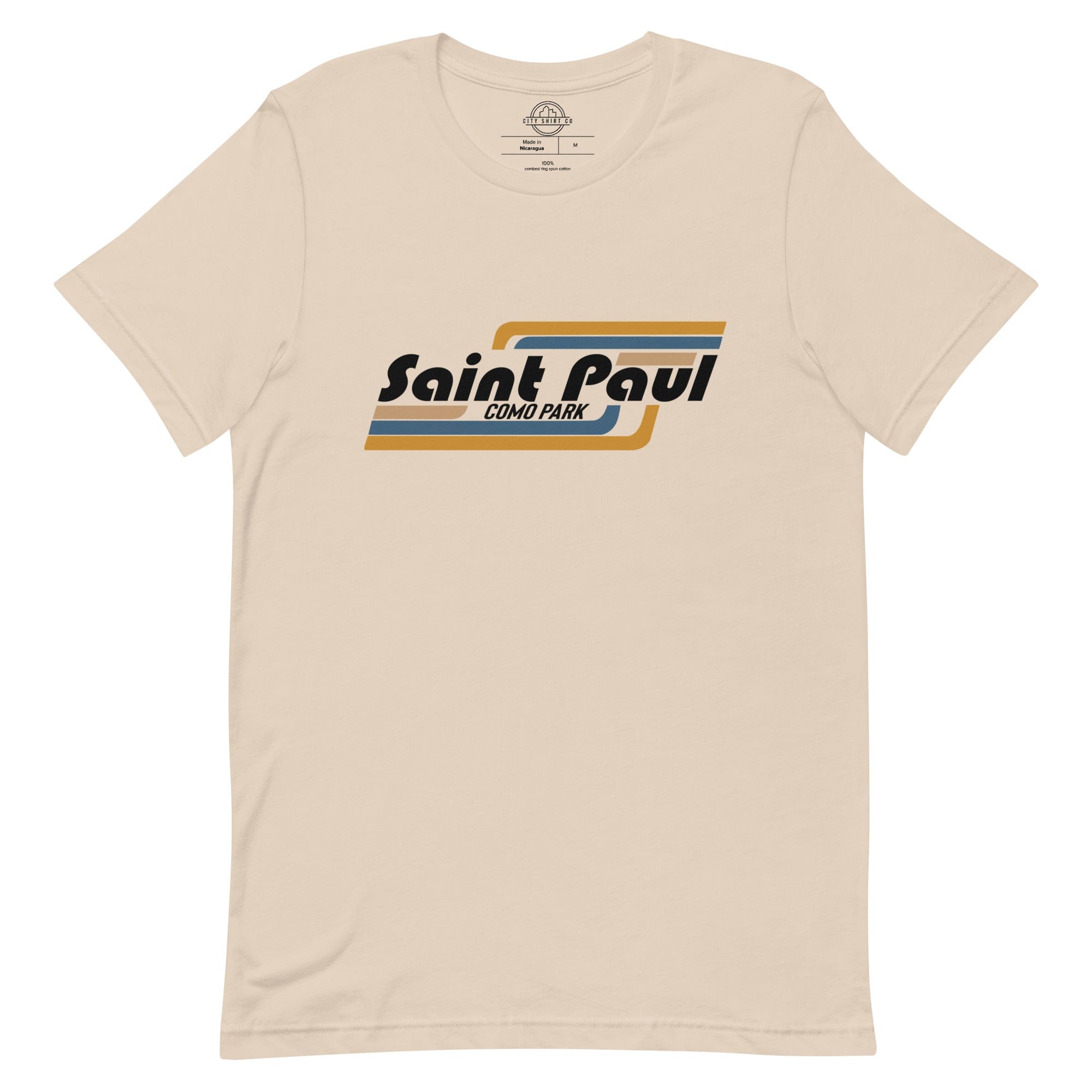 City Shirt Co Saint Paul | Como Park Neighborhood T Shirt Soft Cream / XS