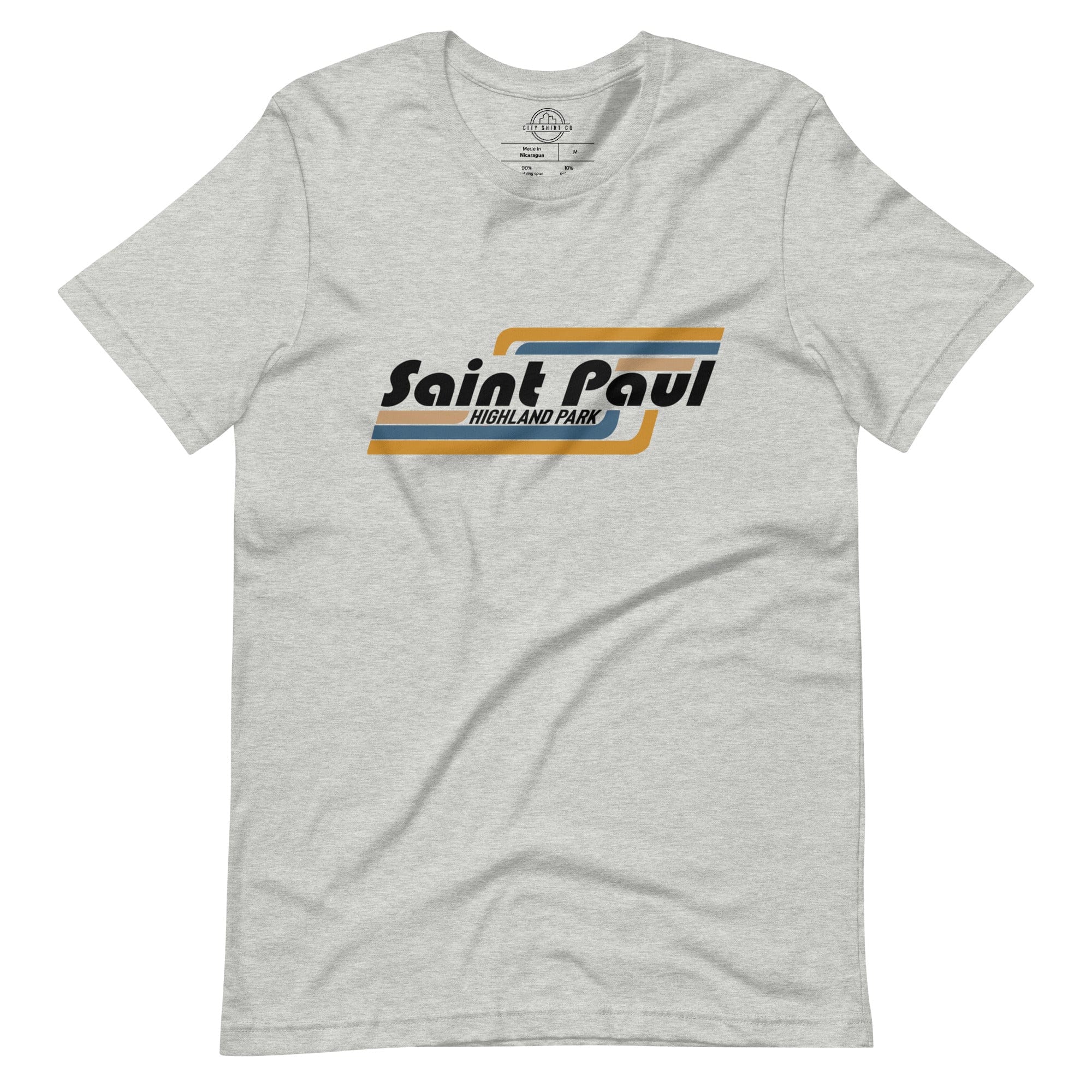 City Shirt Co Saint Paul | Highland Park Neighborhood T Shirts Athletic Heather / XS