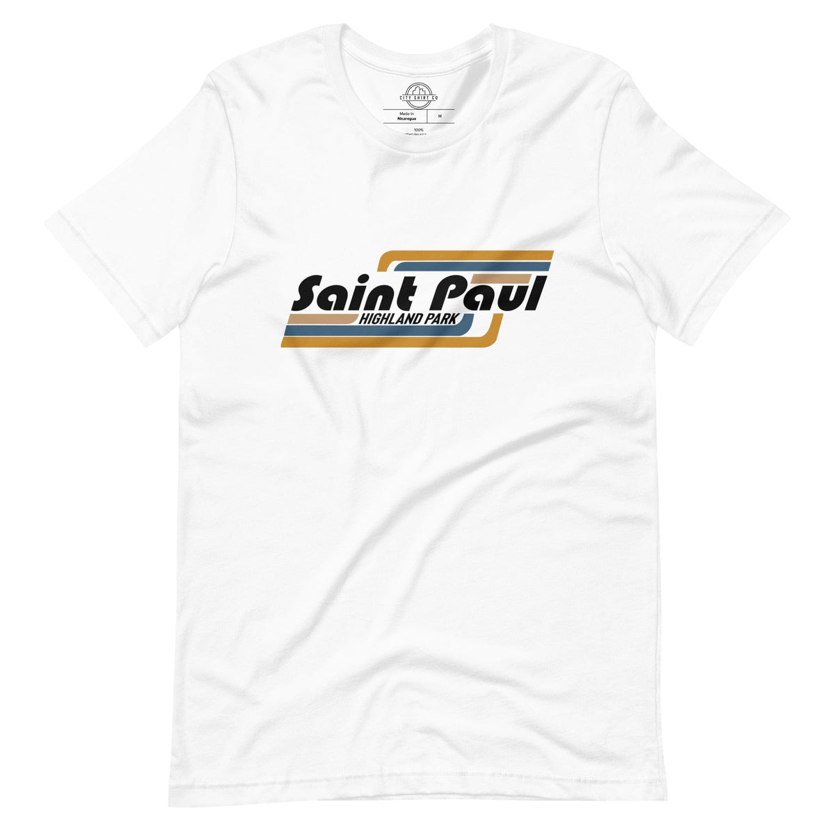 City Shirt Co Saint Paul | Highland Park Neighborhood T Shirts White / XS