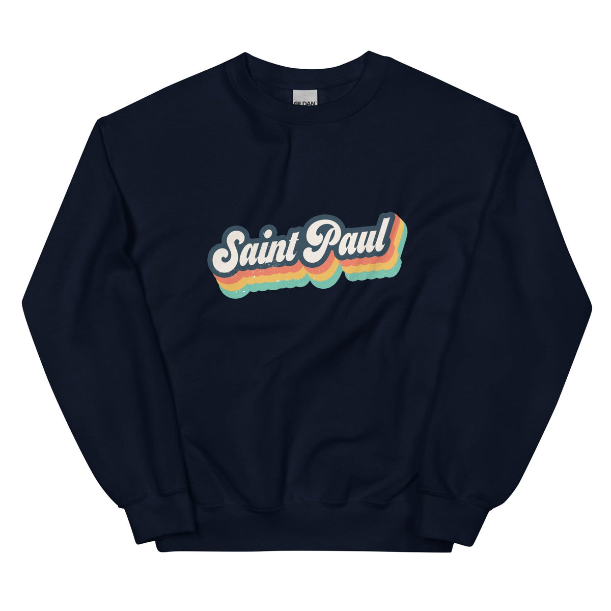 City Shirt Co Saint Paul Retro Crewneck Sweatshirt Navy / S