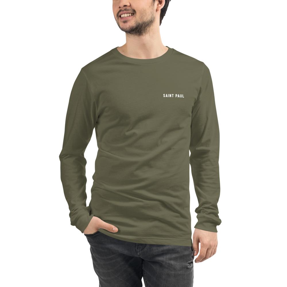 Saint Paul Urban Dweller Back Print Long Sleeve T-Shirt - Long Sleeve T-Shirt - City Shirt Co