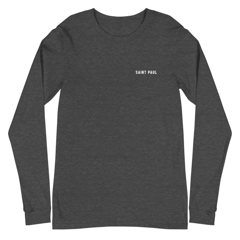 Saint Paul Urban Dweller Back Print Long Sleeve T-Shirt - Long Sleeve T-Shirt - City Shirt Co