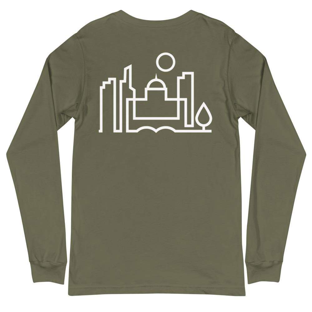 Saint Paul Urban Dweller Back Print Long Sleeve T-Shirt - Long Sleeve T-Shirt - City Shirt Co