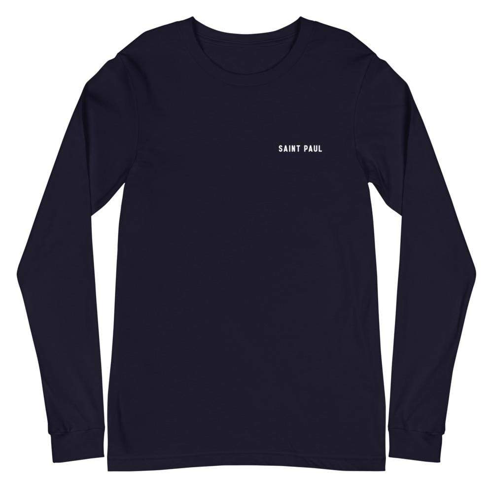 Saint Paul Urban Dweller Back Print Long Sleeve T-Shirt - Long Sleeve T-Shirt - City Shirt Co