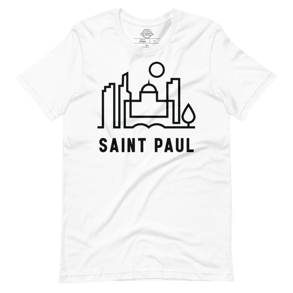 City Shirt Co Saint Paul Urban Dweller Tee White / XS