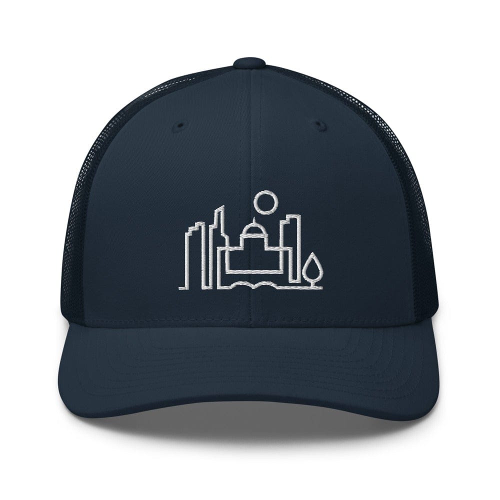 City Shirt Co Saint Paul Urban Dweller Trucker Hat Navy Saint Paul Urban Dweller Trucker Hat | City Shirt Co