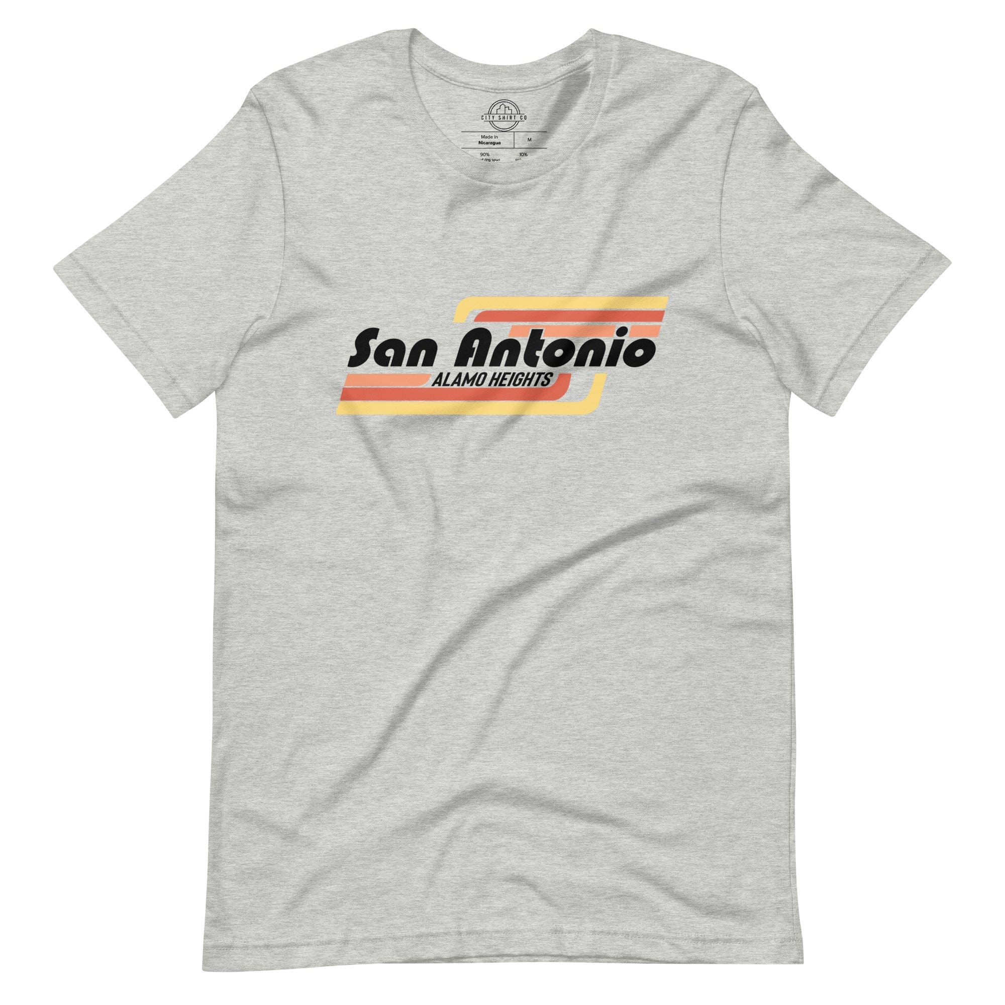 City Shirt Co San Antonio | Alamo Heights Neighborhood T Shirt Athletic Heather / XS
