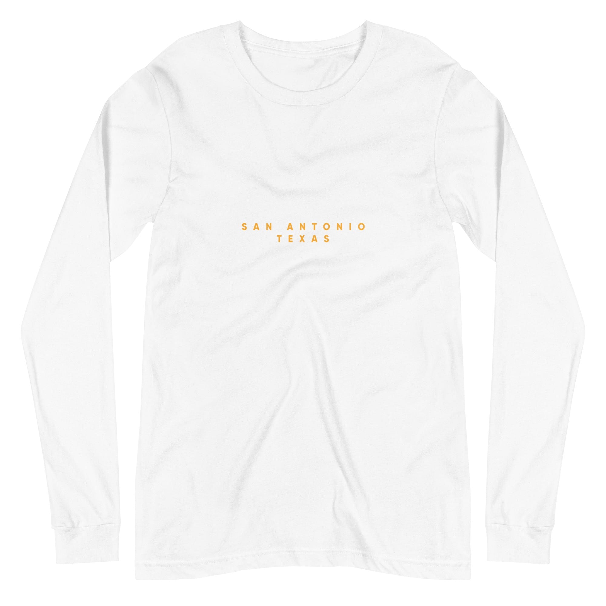 City Shirt Co San Antonio City Comfort Long Sleeve T-Shirt White / XS
