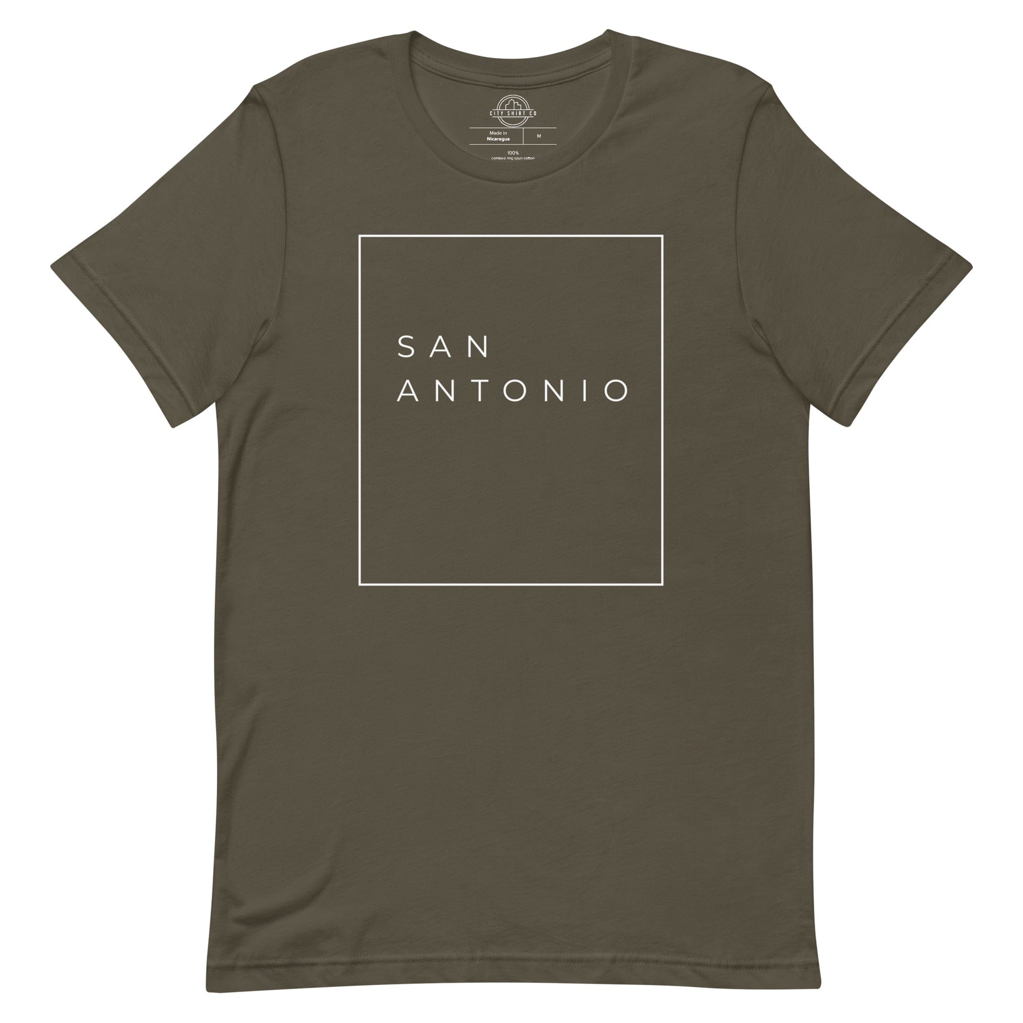 City Shirt Co San Antonio Essential T-Shirt Army / S