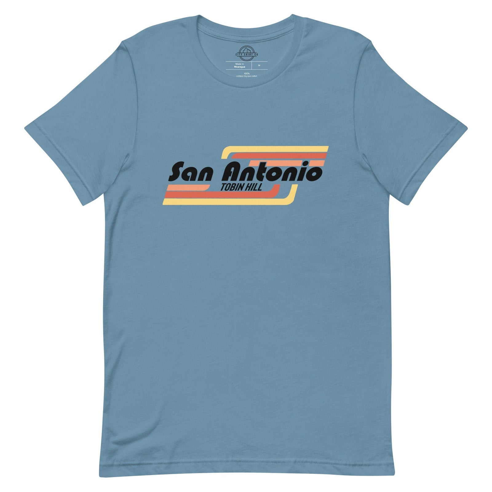City Shirt Co San Antonio | Tobin Hill Neighborhood T Shirt Steel Blue / S