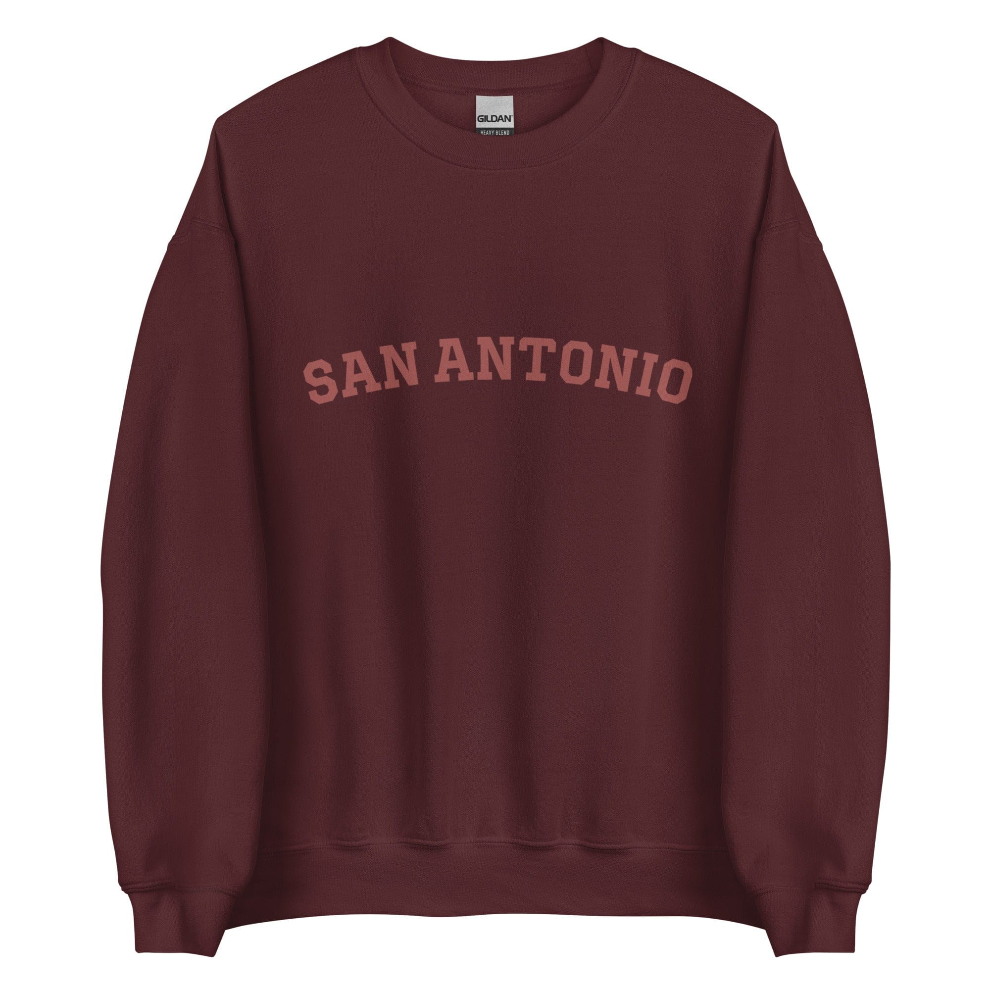 City Shirt Co San Antonio TONAL Sweatshirt Maroon / S