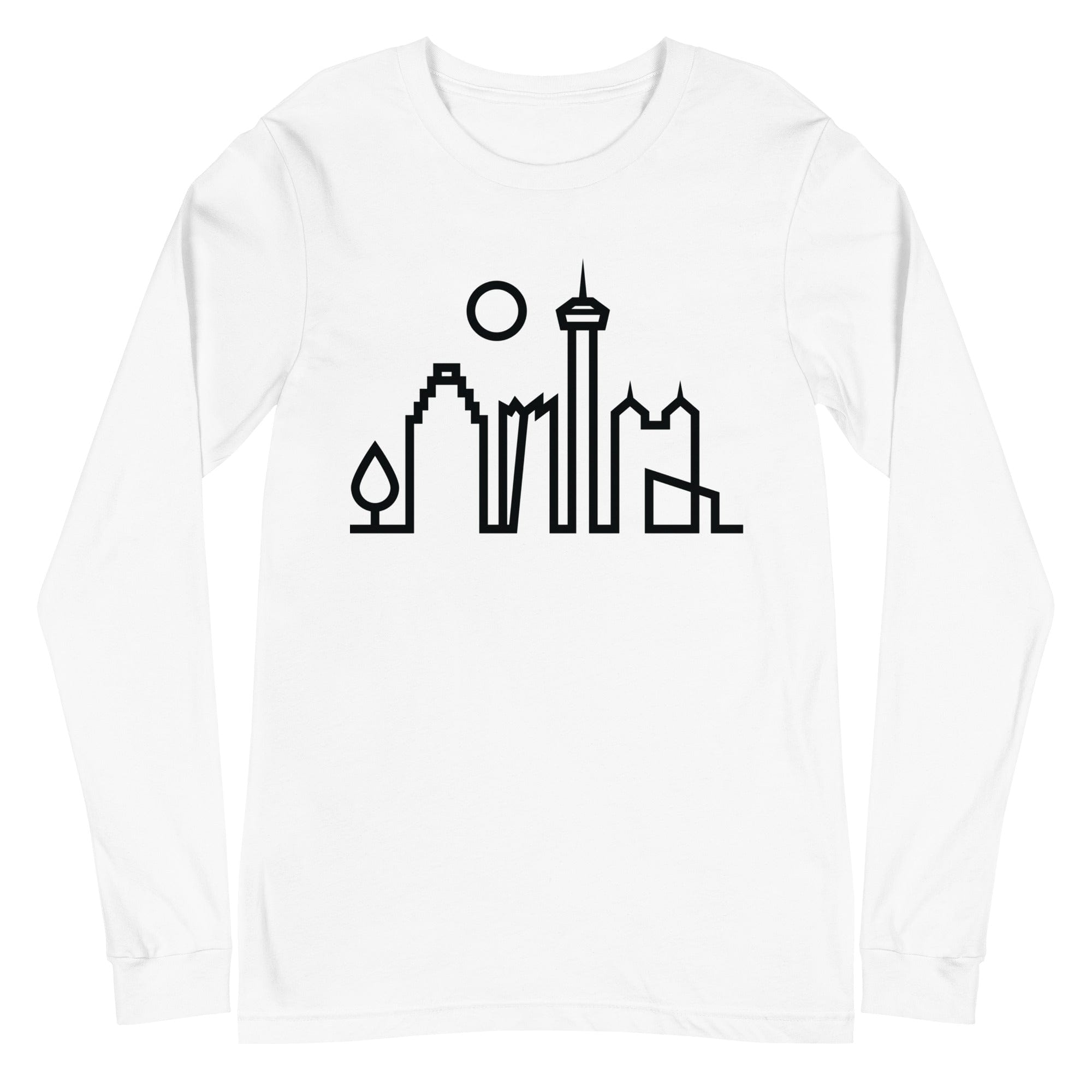 City Shirt Co San Antonio Urban Dweller Long Sleeve T-Shirt White / XS