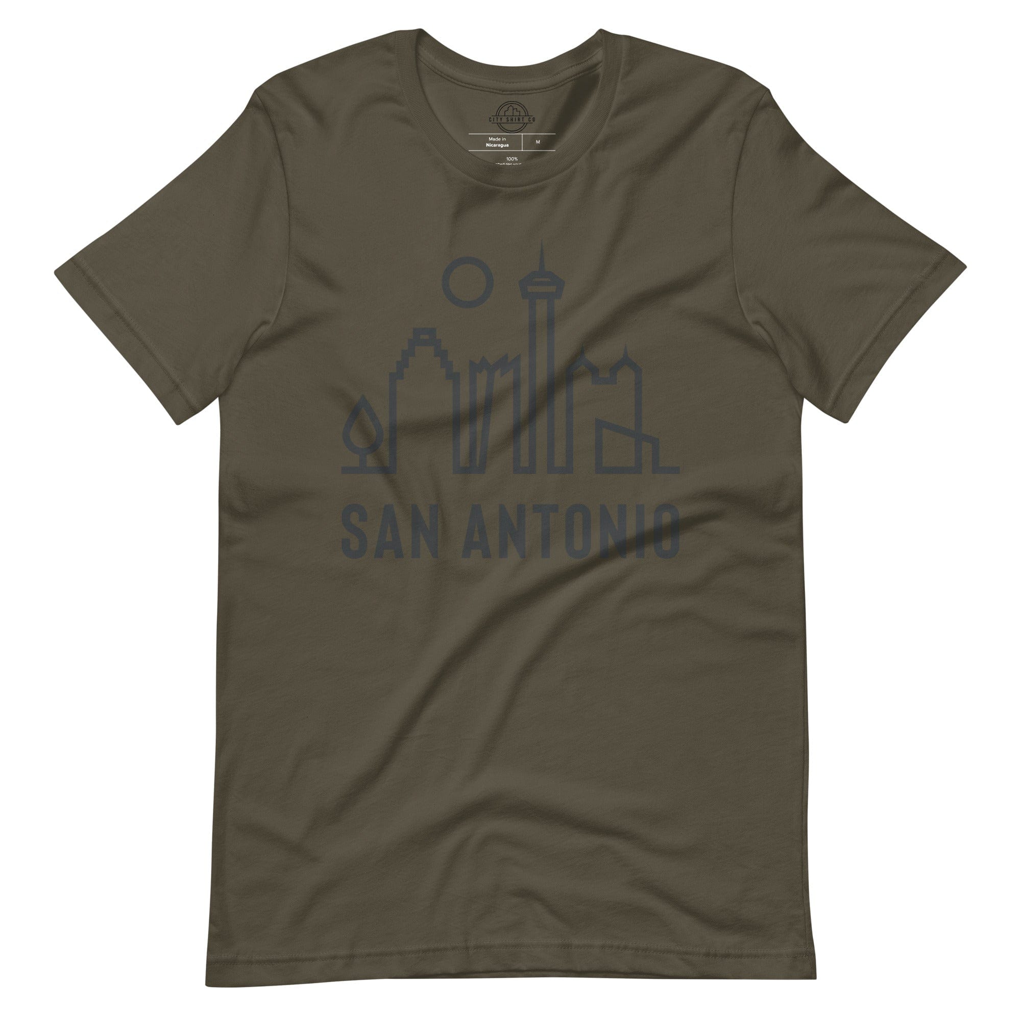 City Shirt Co San Antonio Urban Dweller Street Tee Army / S
