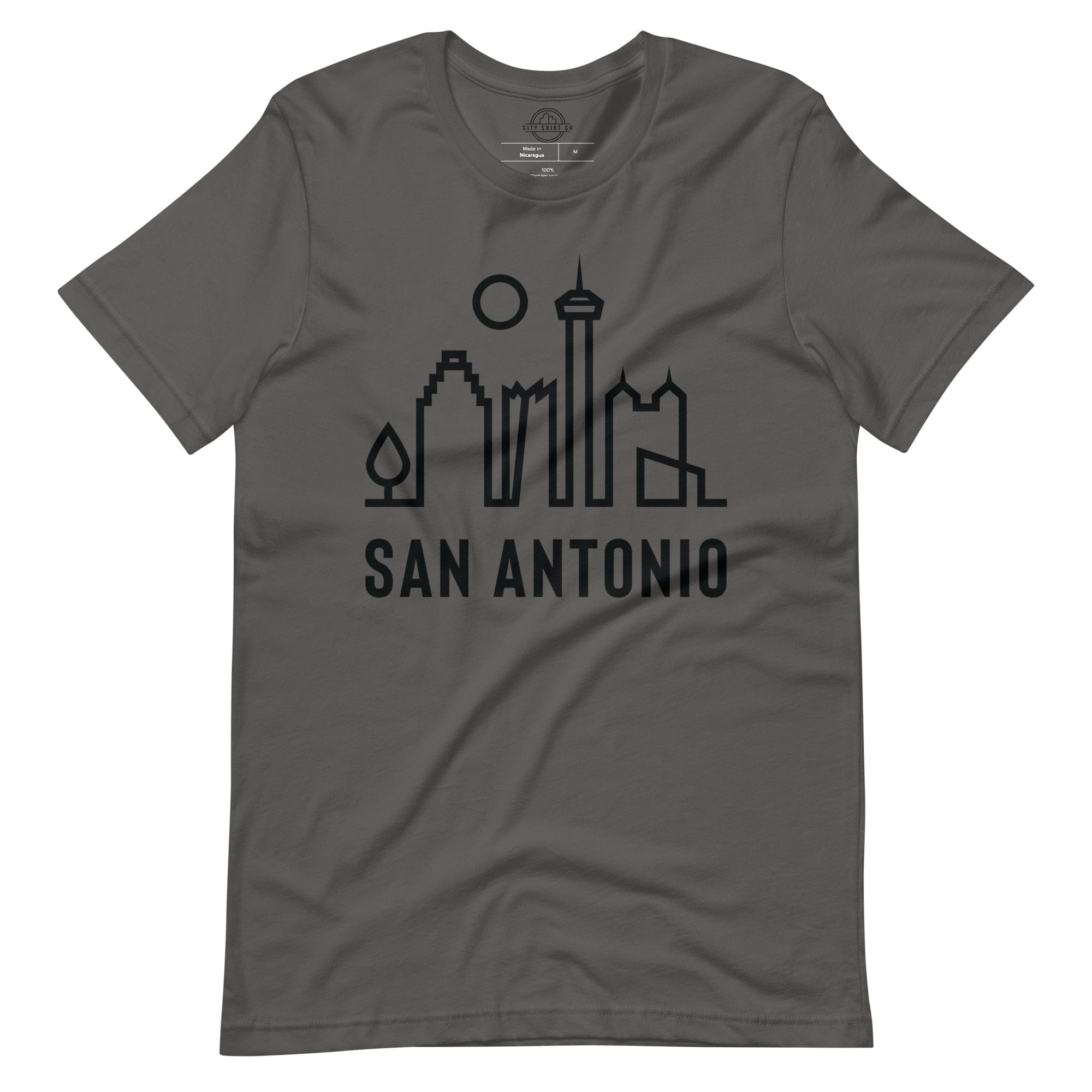 City Shirt Co San Antonio Urban Dweller Street Tee Asphalt / S