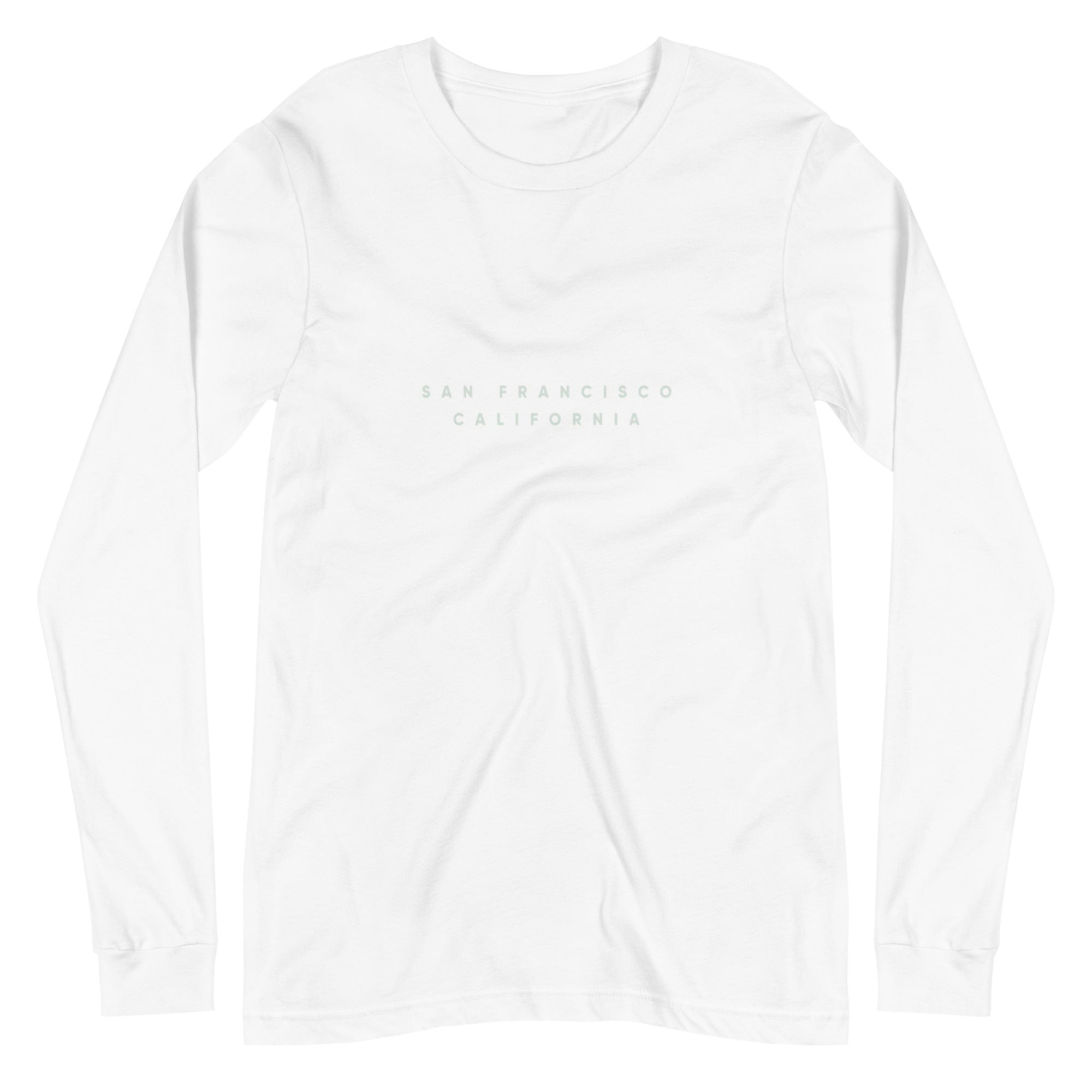 City Shirt Co San Francisco City Comfort Long Sleeve T-Shirt White / XS