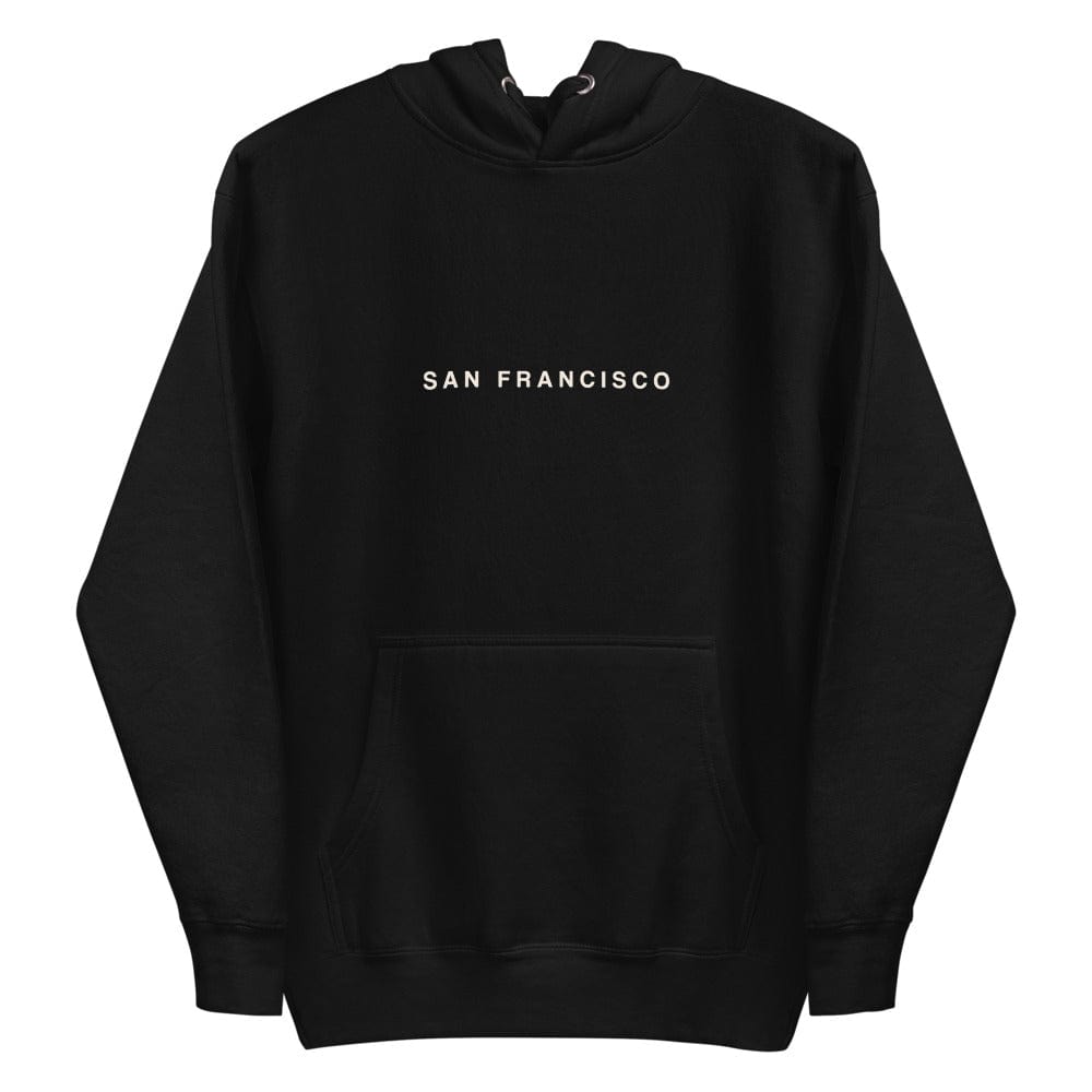 City Shirt Co San Francisco Hoodie Black / S