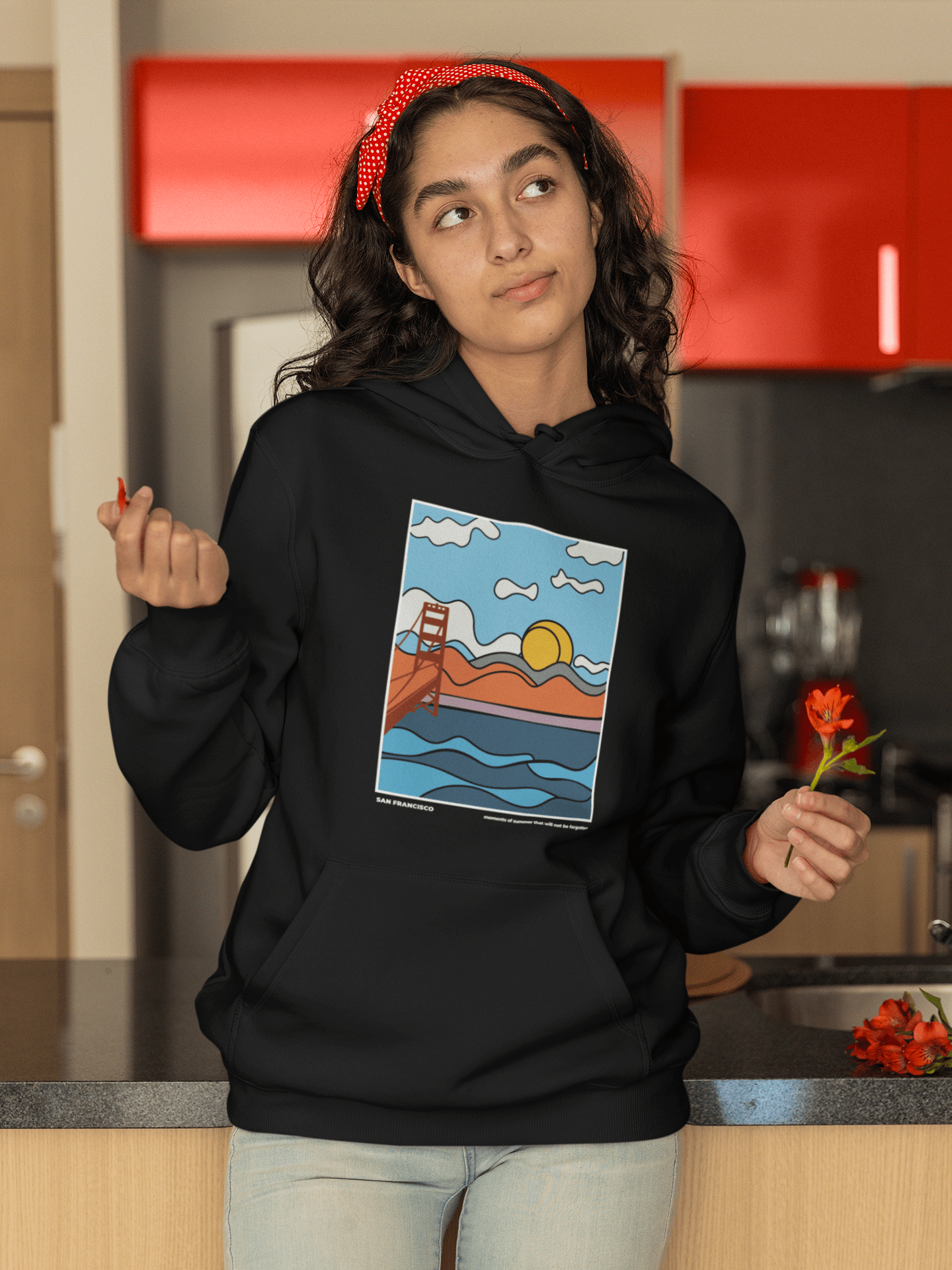 City Shirt Co San Francisco Moments of Summer Hoodie