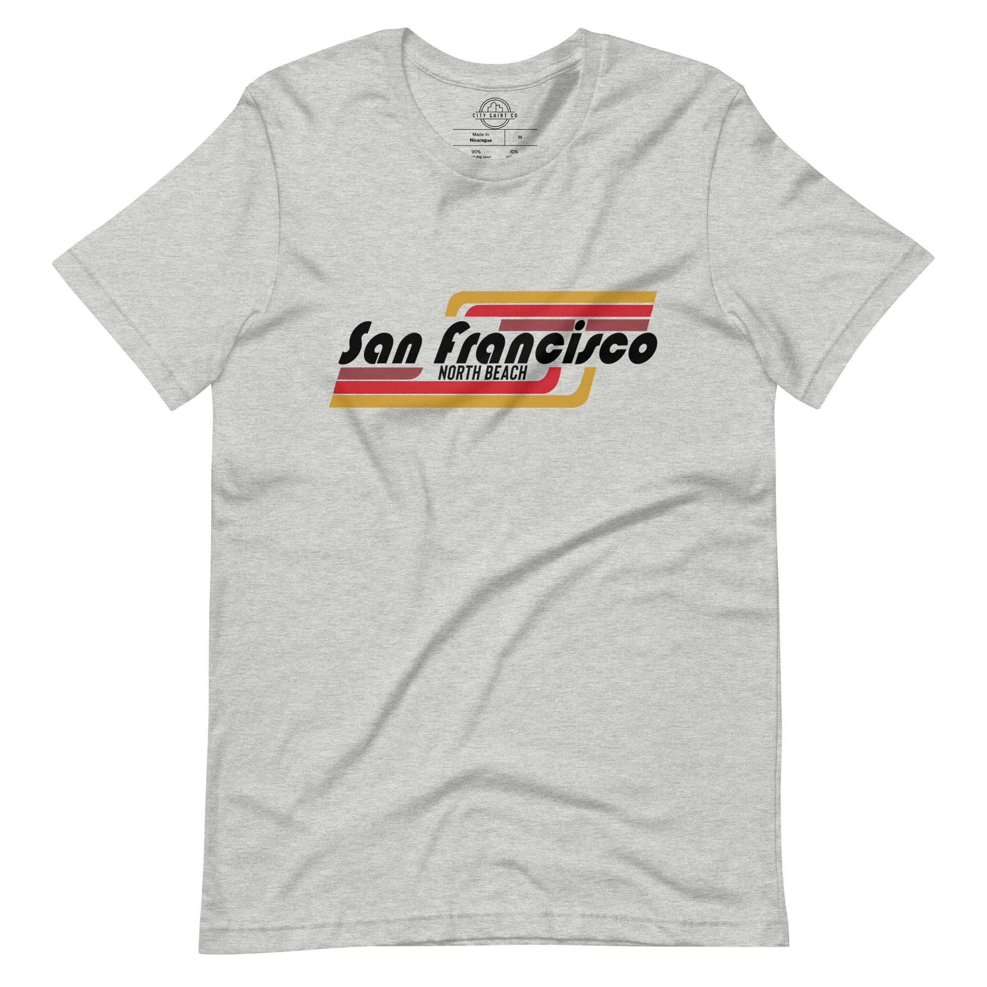 City Shirt Co San Francisco | North Beach Neighborhood T-Shirt Athletic Heather / XS