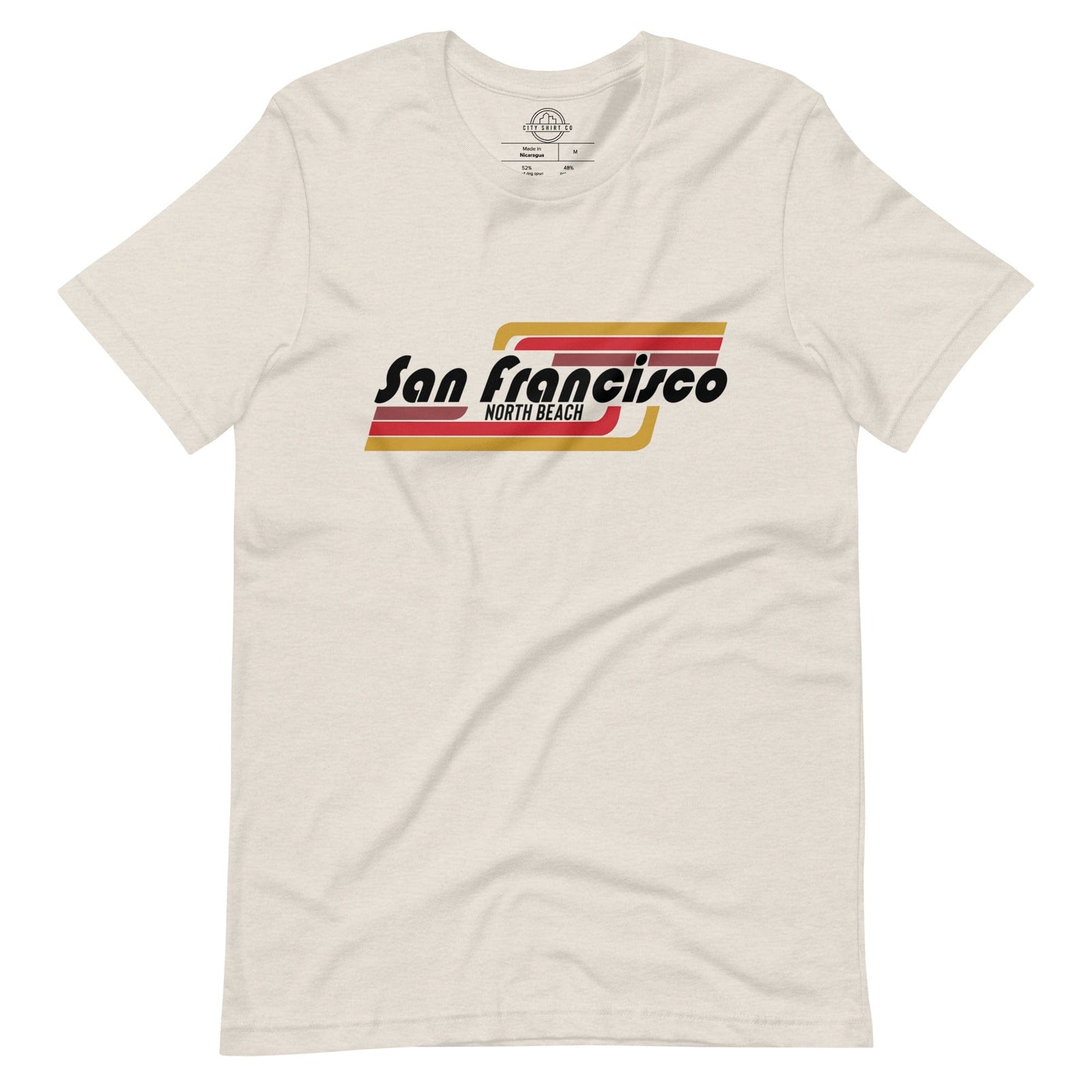 City Shirt Co San Francisco | North Beach Neighborhood T-Shirt Heather Dust / S