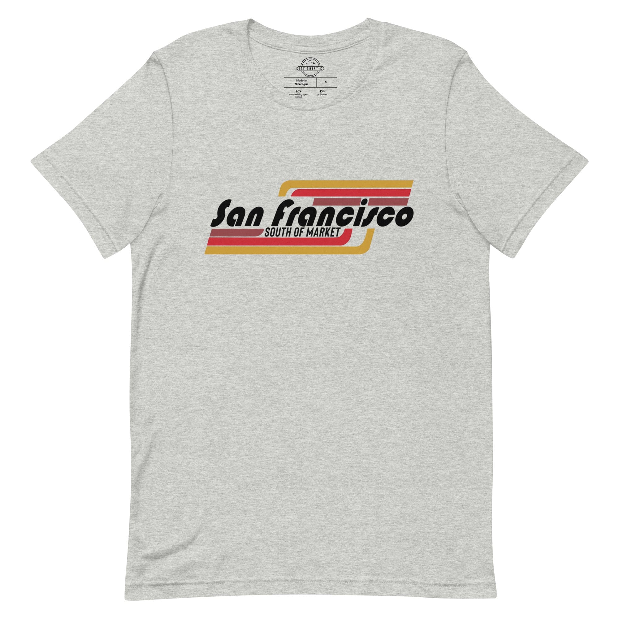 City Shirt Co San Francisco | South Of Market Neighborhood T Shirt Athletic Heather / XS