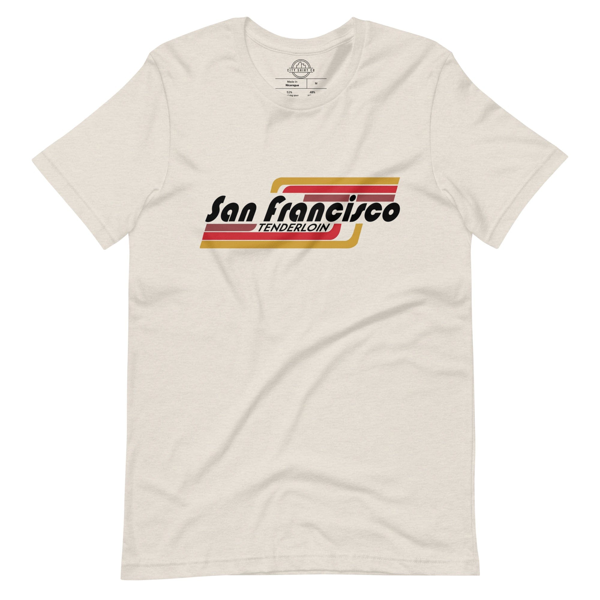 City Shirt Co San Francisco | Tenderloin Neighborhood T Shirt Heather Dust / S