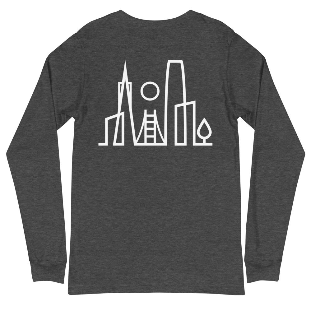 San Francisco Urban Dweller Back Print Long Sleeve T-Shirt - Long Sleeve T-Shirt - City Shirt Co