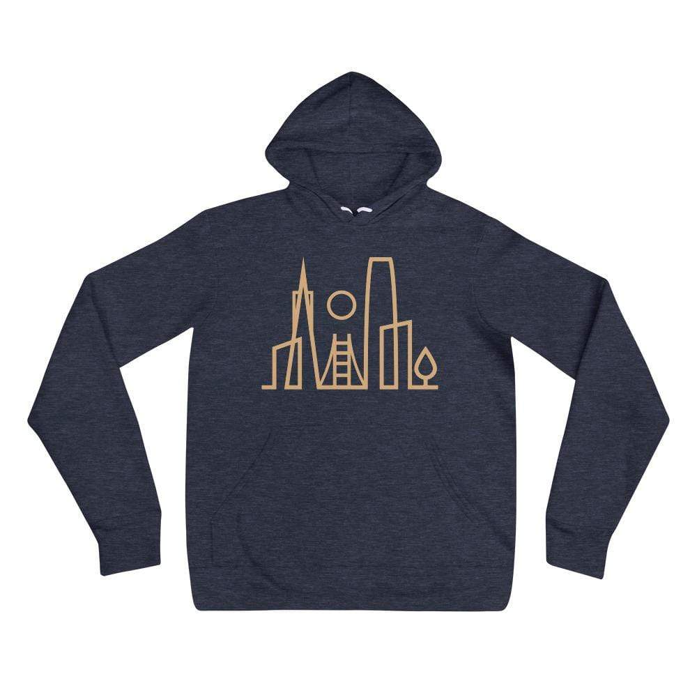 City Shirt Co San Francisco Urban Dweller Hoodie Heather Navy / S San Francisco Urban Dweller Hoodie | SF Apparel | City Shirt Co