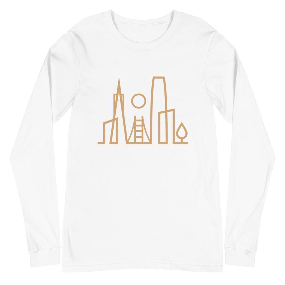 City Shirt Co San Francisco Urban Dweller Long Sleeve T-Shirt White / XS San Francisco Urban Dweller Long Sleeve T-Shirt | City Shirt Co