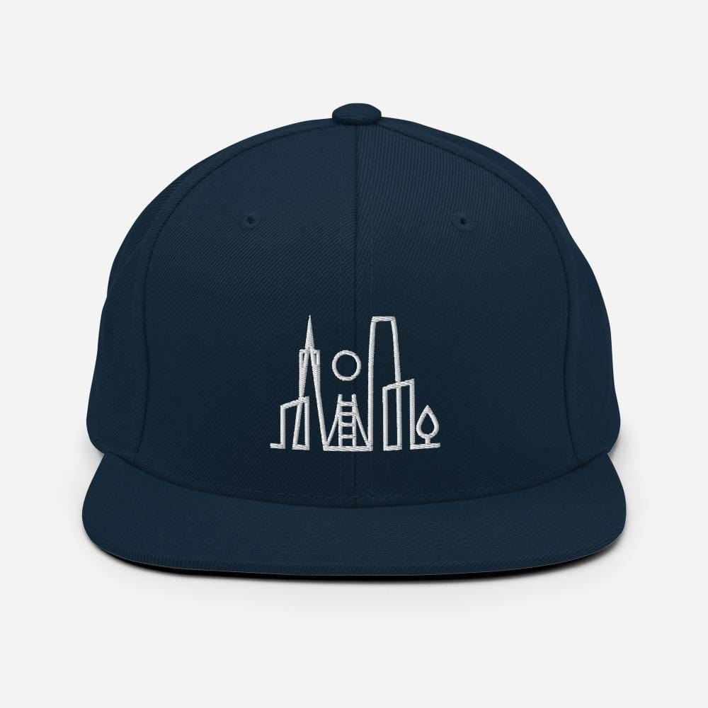 City Shirt Co San Francisco Urban Dweller Snapback Hat Dark Navy San Francisco Urban Dweller Snapback Hat | SF Apparel | City Shirt Co