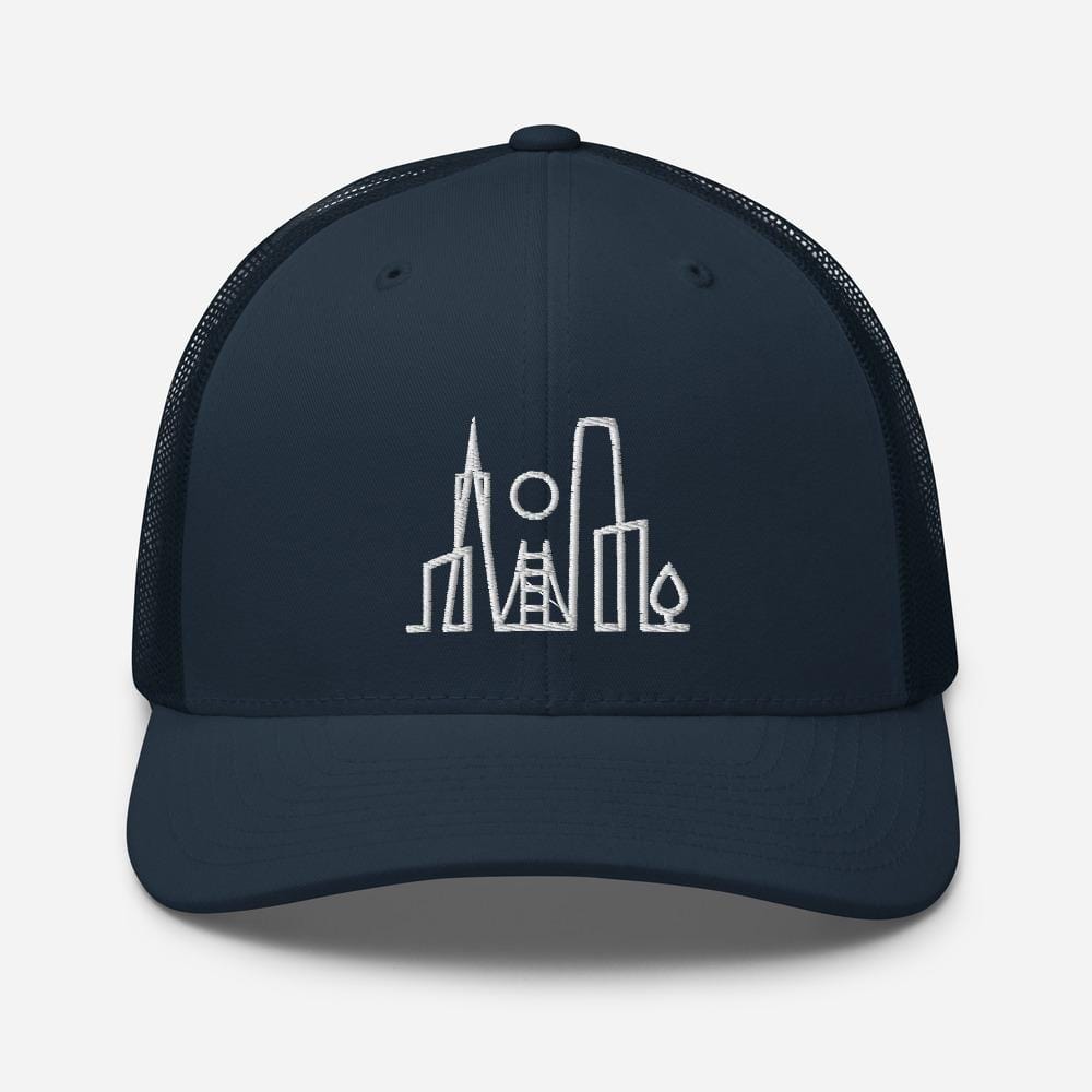 City Shirt Co San Francisco Urban Dweller Trucker Hat Navy San Francisco Urban Dweller Trucker Hat | SF Apparel | City Shirt Co