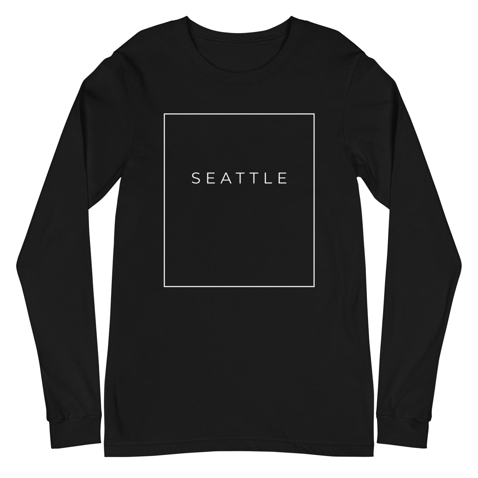 City Shirt Co Seattle Essential Long Sleeve T-Shirt Black / XS