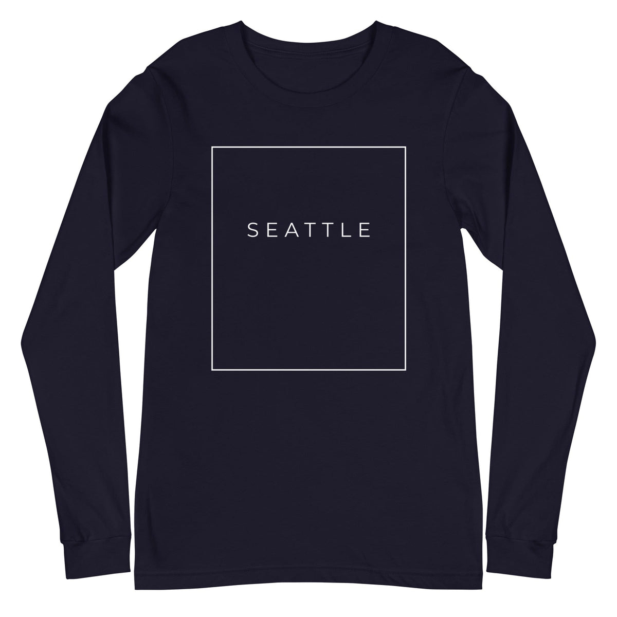 City Shirt Co Seattle Essential Long Sleeve T-Shirt Navy / XS