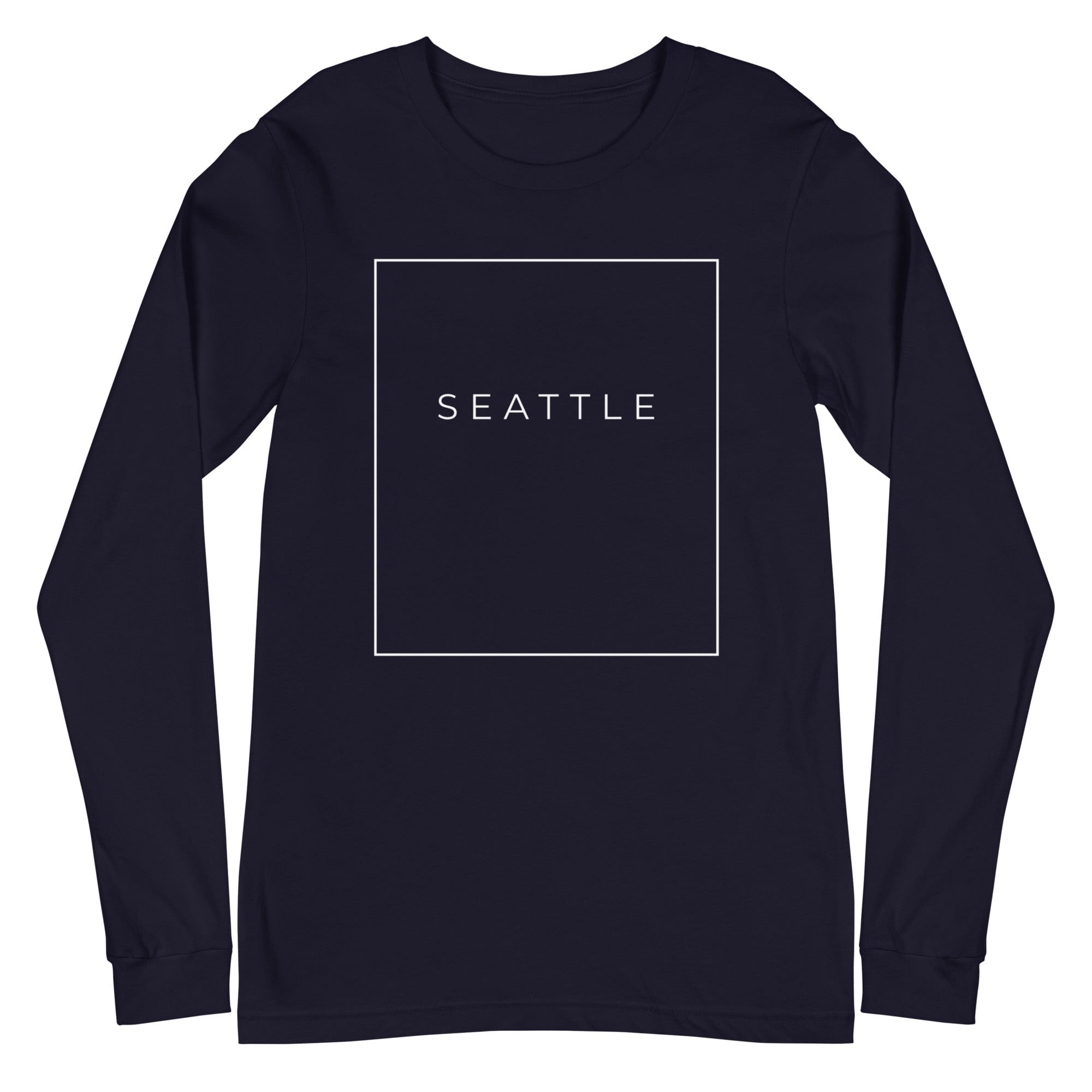 City Shirt Co Seattle Essential Long Sleeve T-Shirt Navy / XS